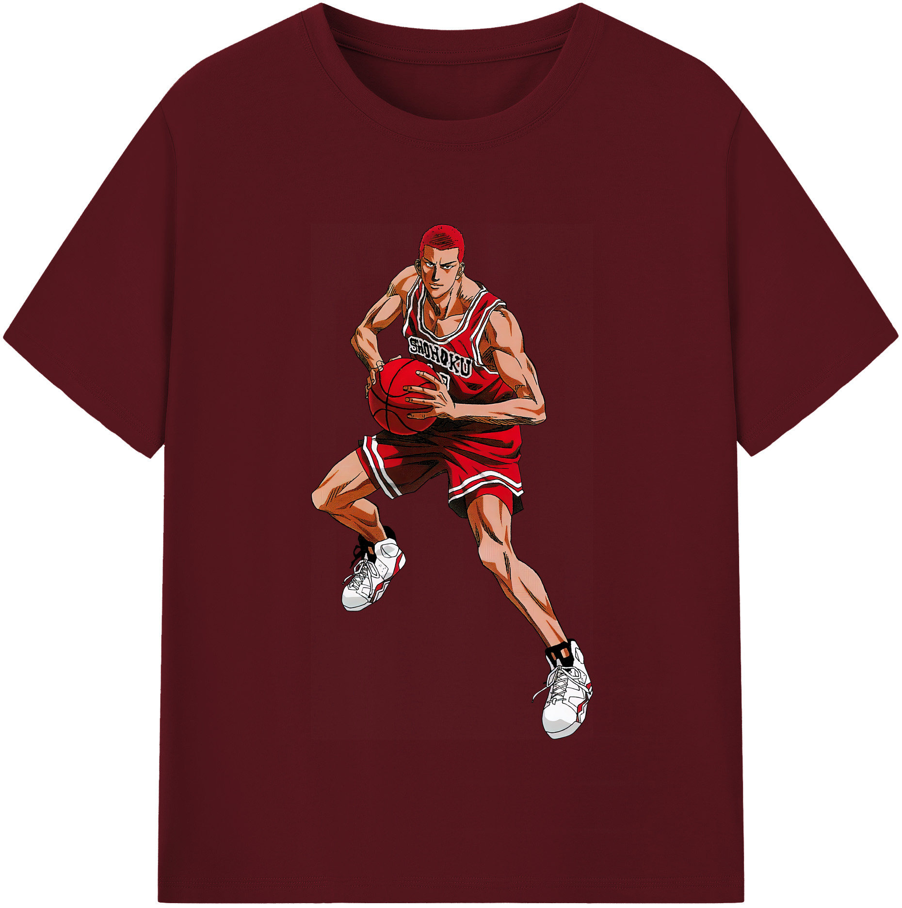 SLAM DUNK／スラムダンク 綿100％半袖Tシャツ（フロントプリント）